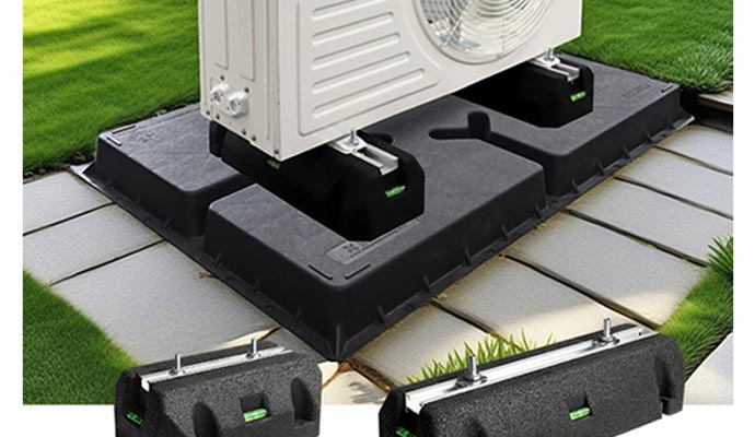 Air conditioner condenser pad base