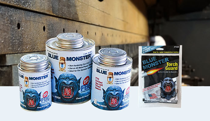 Blue monster torch guard Blue monster torch guard