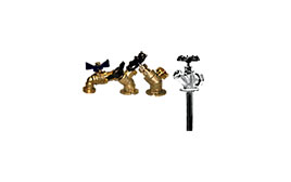 Sillcocks, Hose, Bibs, and Boiler, Drains
