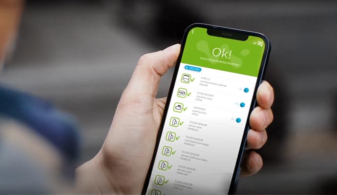 Person using smart app